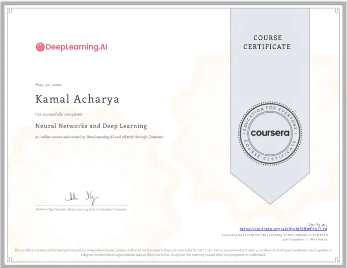 Coursera Deep Learning