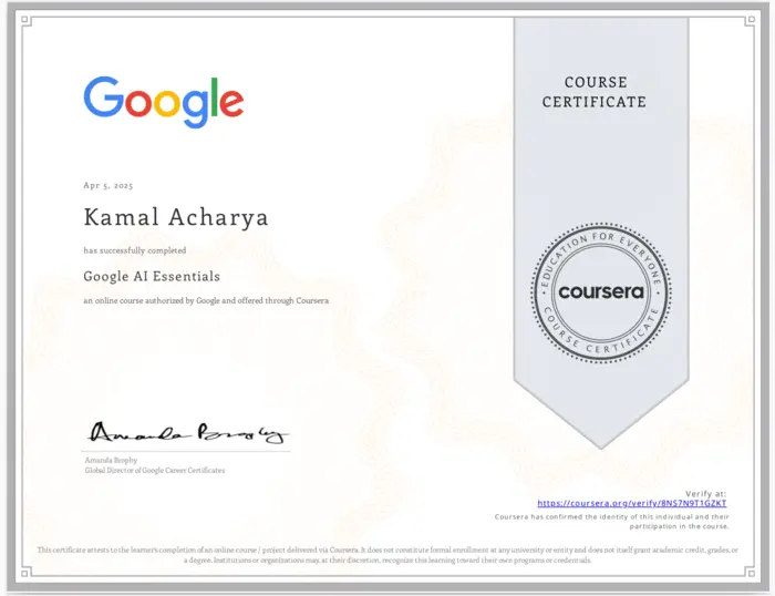 Coursera Google Program