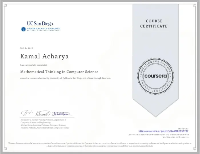 Coursera UC San Diego