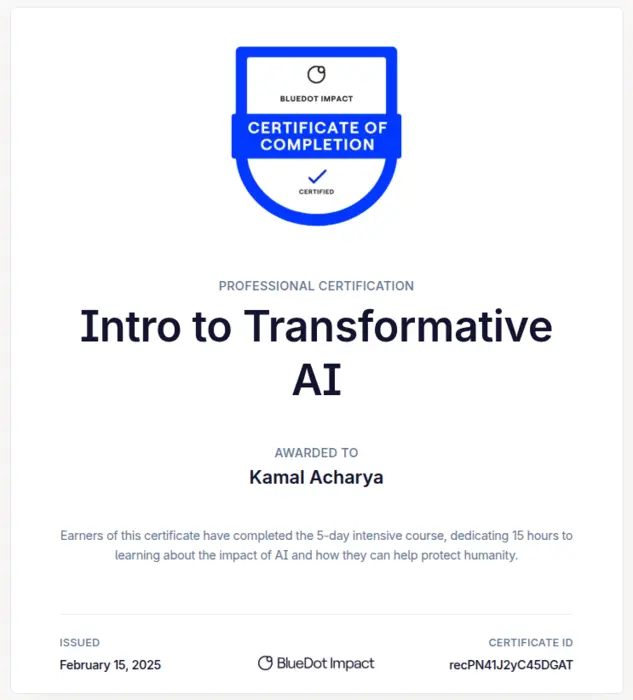 Transformative AI